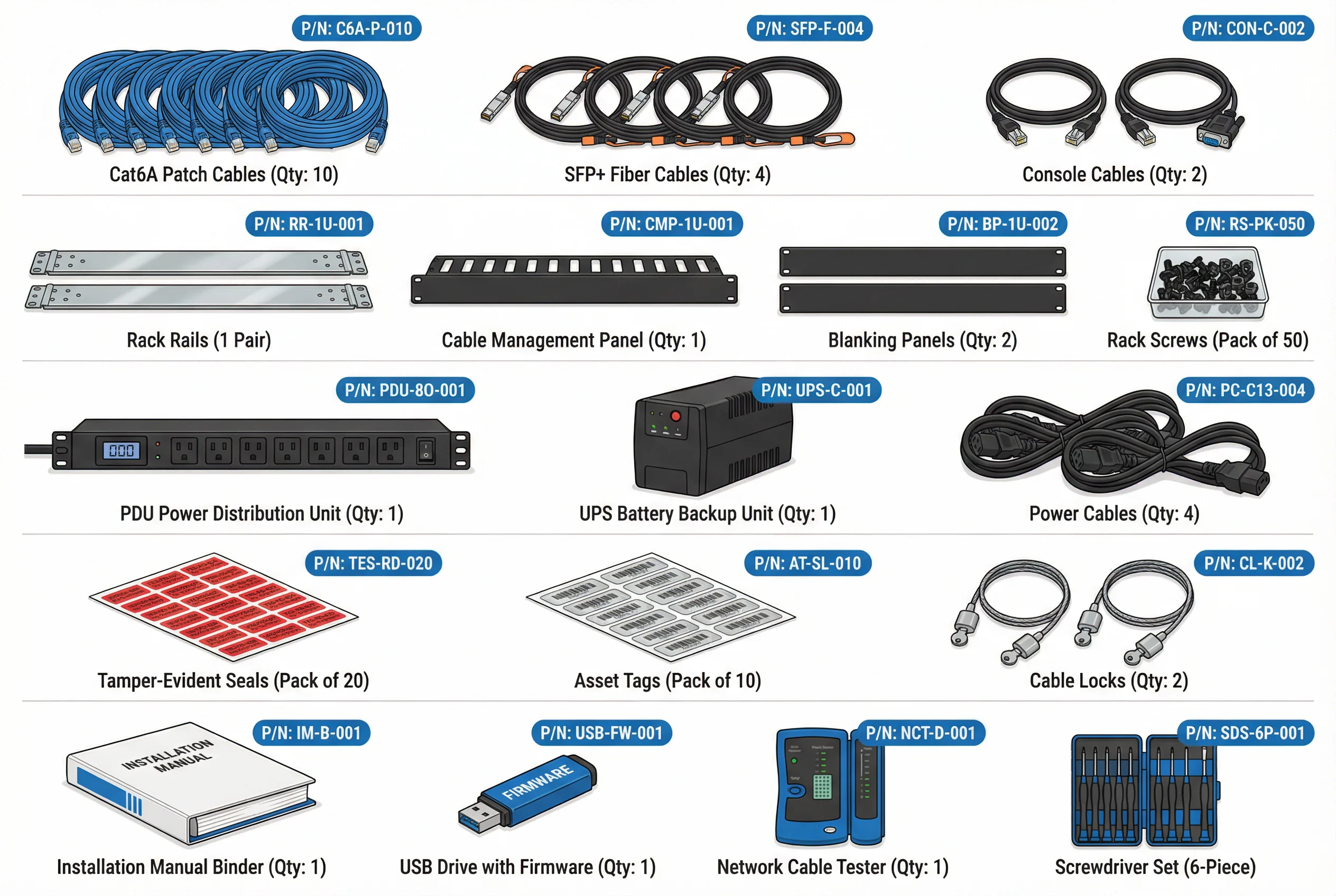 Complete Accessories and Tools Inventory
