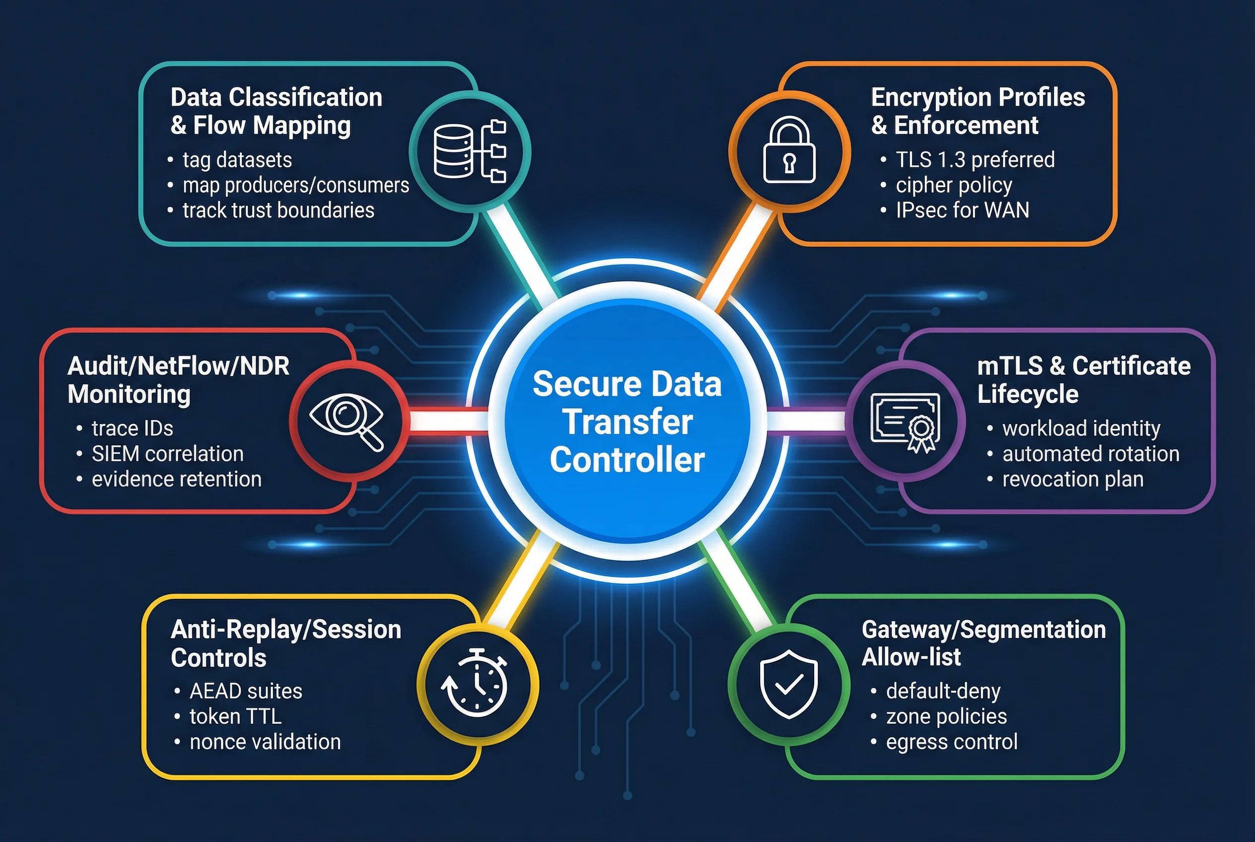 Secure Data Transfer Controller — Main Functions